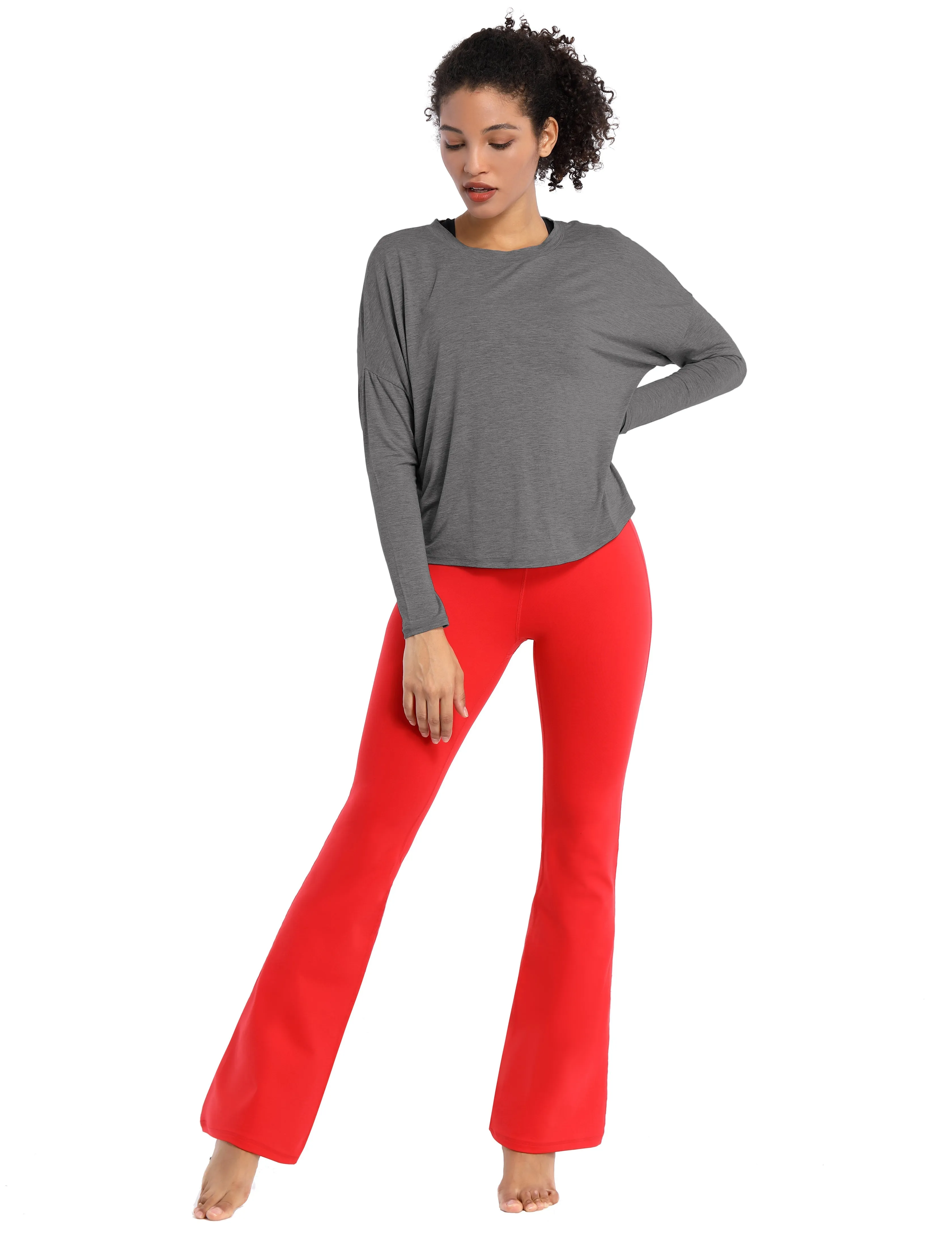 Golf Batwing Tunic Tops heathercharcoal_Golf