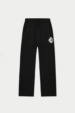 HEAVYWEIGHT EMBLEM APPLIQUE JOGGERS - BLACK