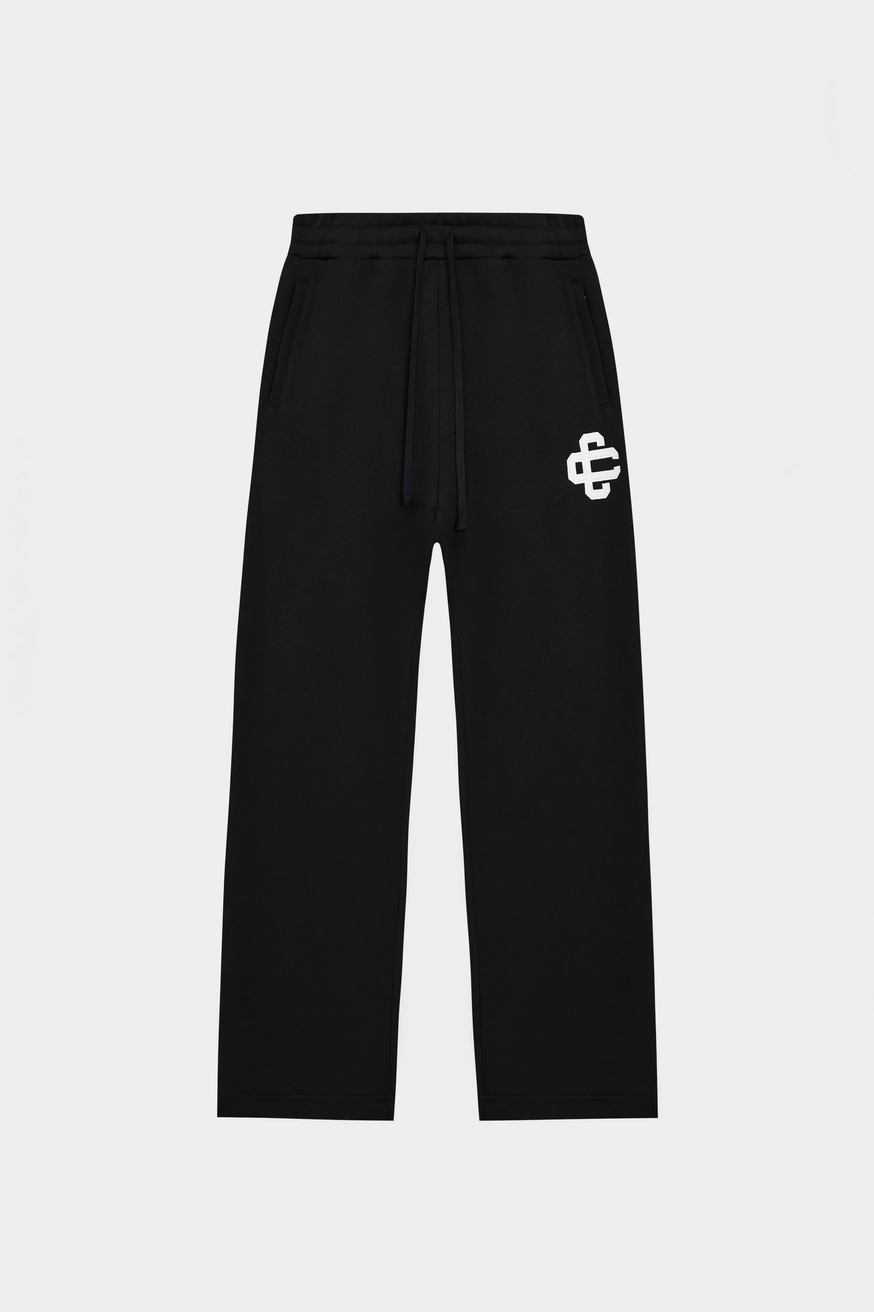 HEAVYWEIGHT EMBLEM APPLIQUE JOGGERS - BLACK