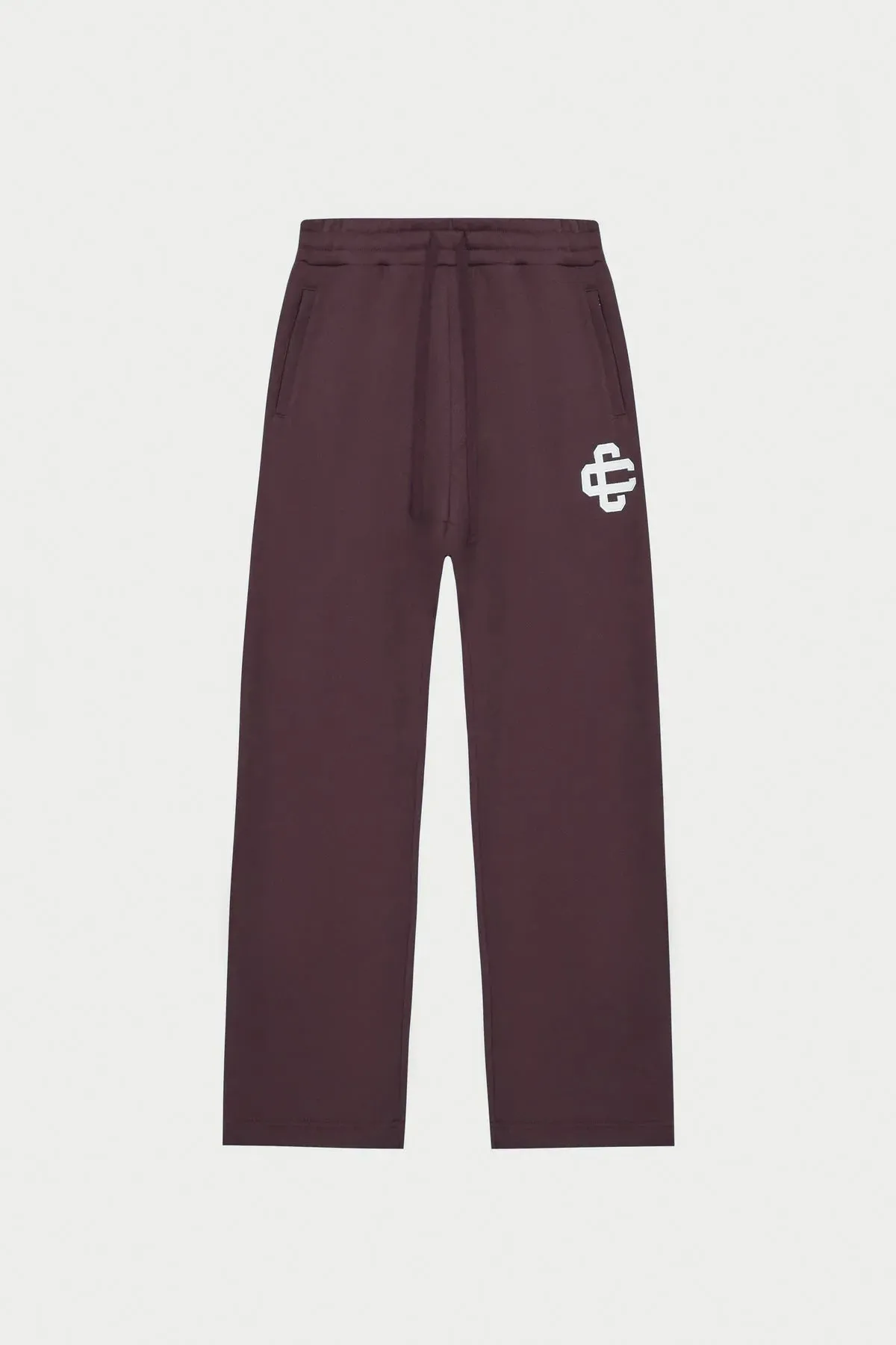 HEAVYWEIGHT EMBLEM APPLIQUE JOGGERS - BROWN
