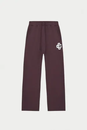 HEAVYWEIGHT EMBLEM APPLIQUE JOGGERS - BROWN