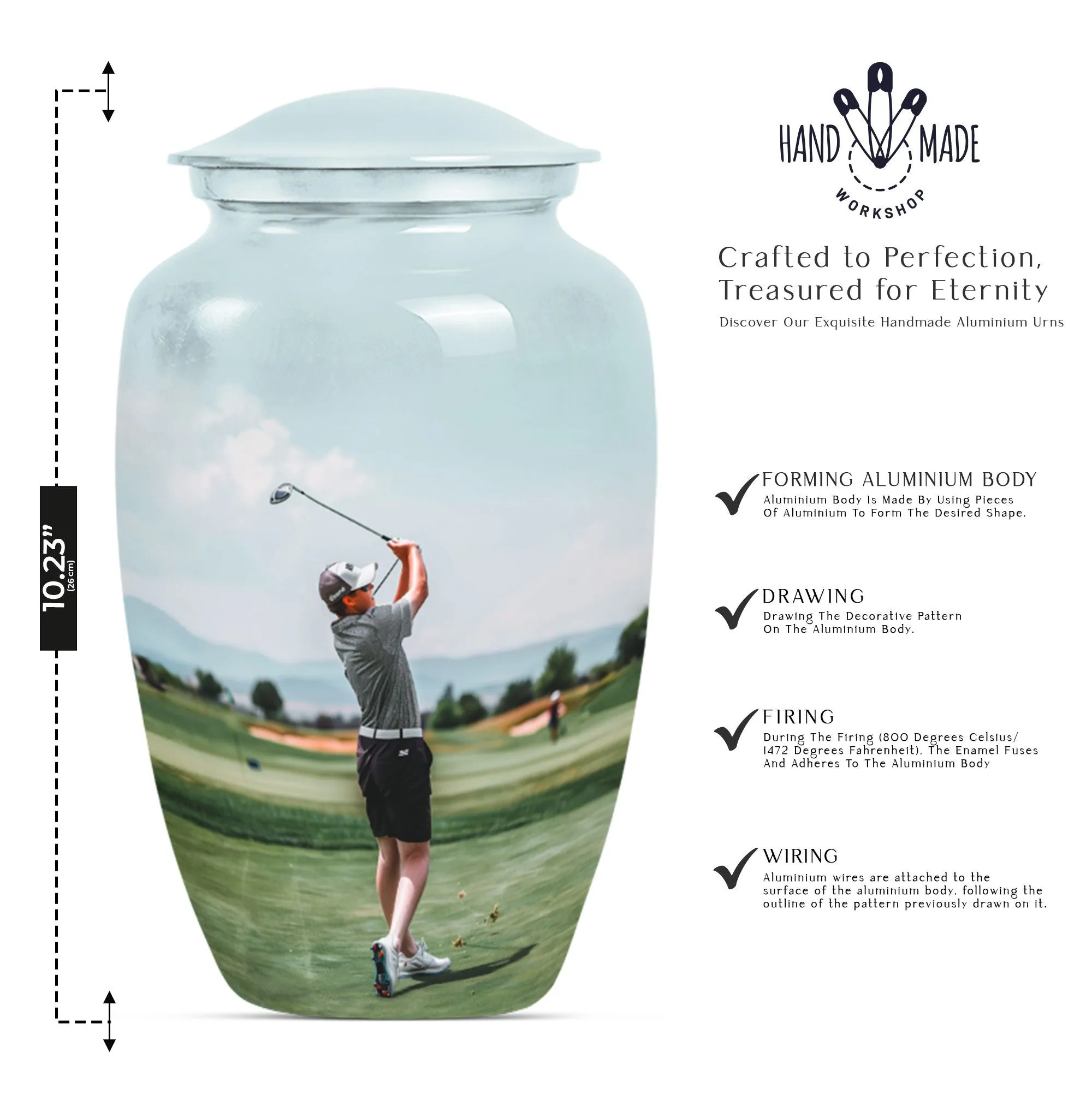 High-Esteem Golf Cremation Urn: Unique & Dignified Urn For Ashes