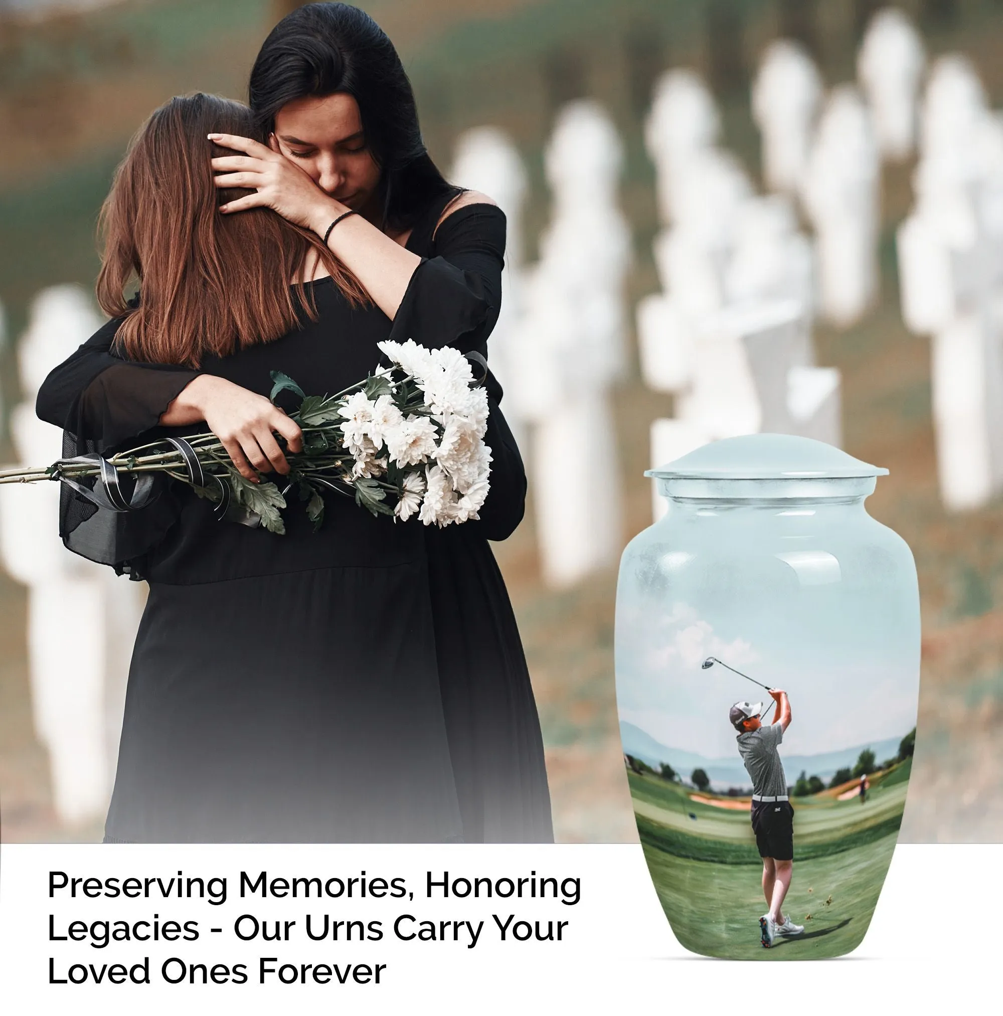 High-Esteem Golf Cremation Urn: Unique & Dignified Urn For Ashes