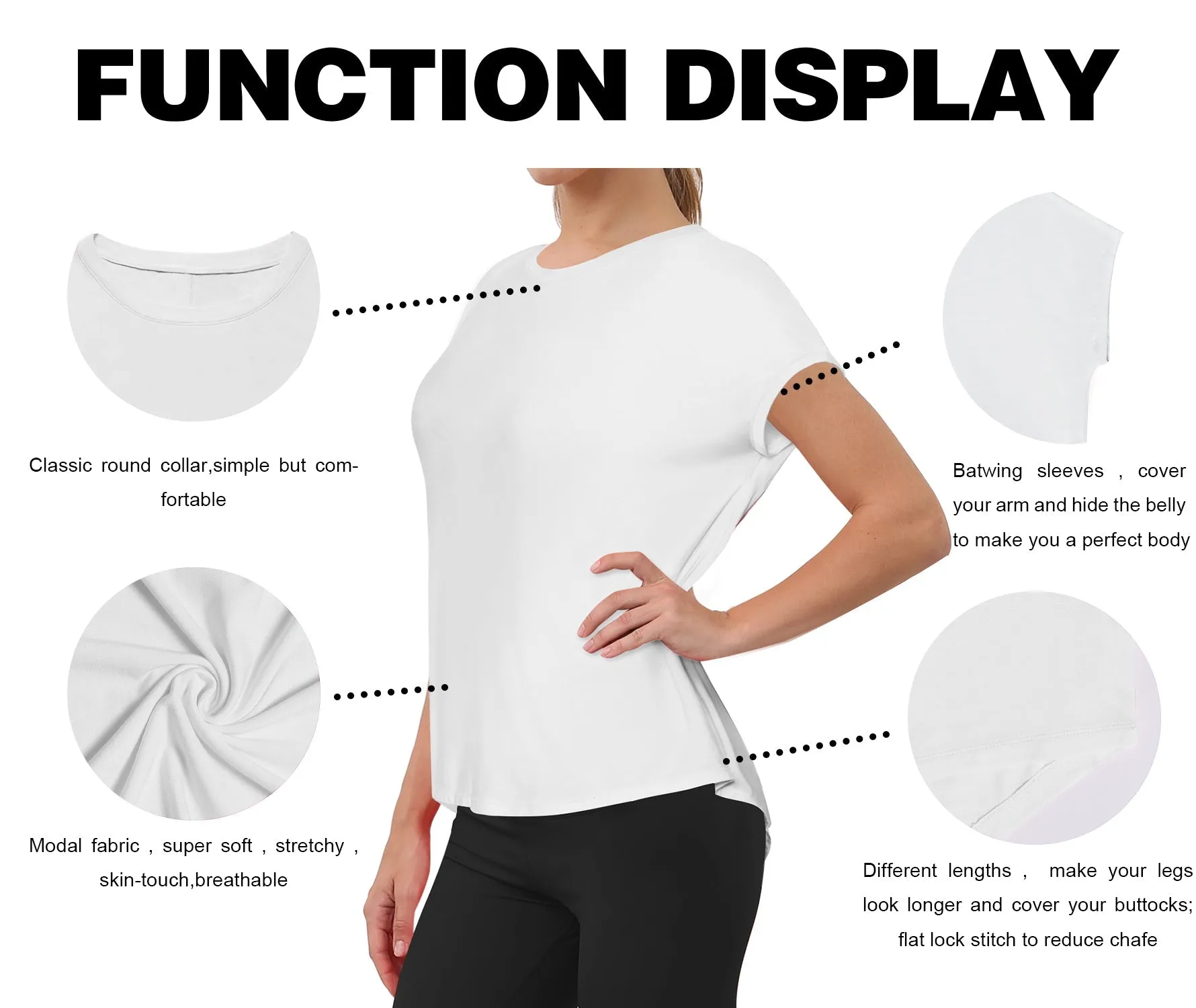 Hip Length Short Sleeve Shirt white_Golf