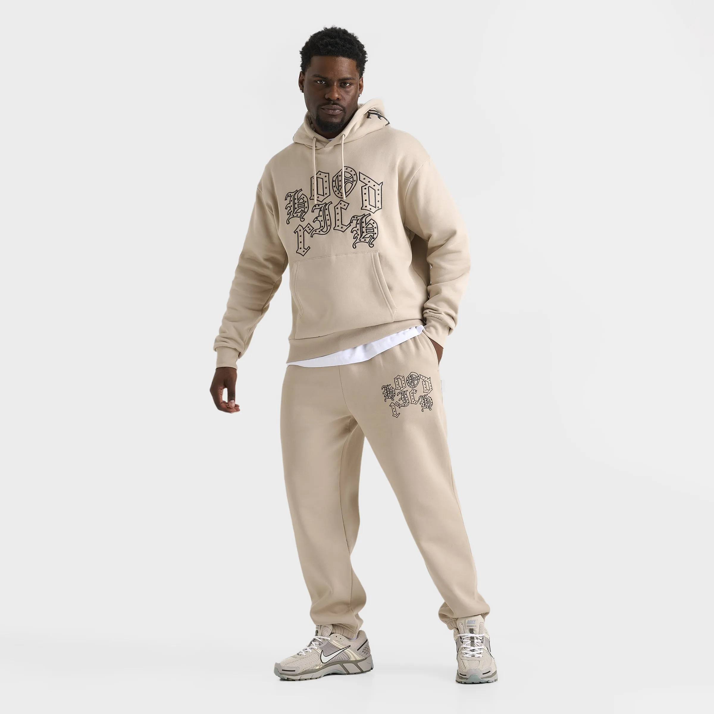 Hoodrich Crown Oversized Joggers Oxford Tan / Asphalt - Black