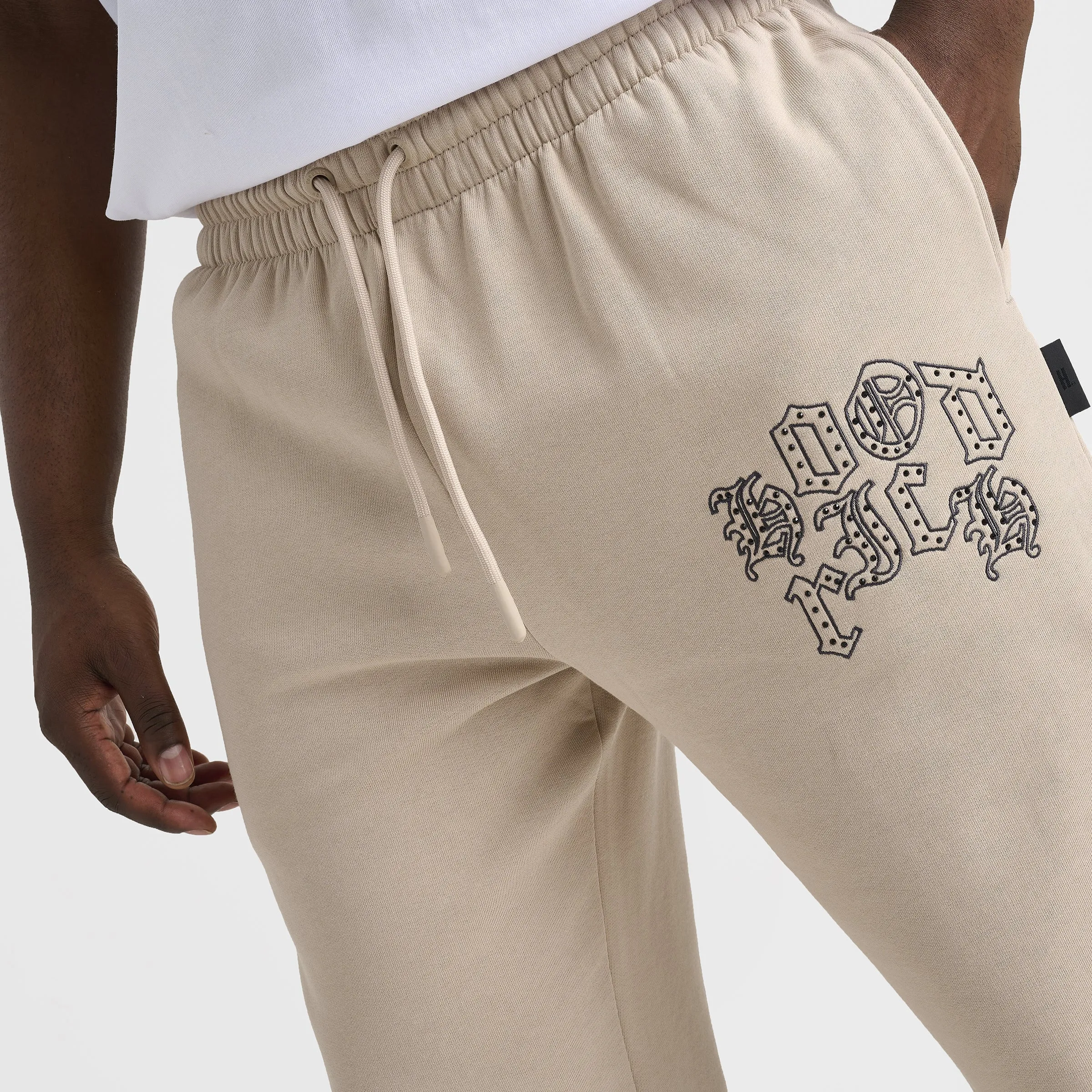 Hoodrich Crown Oversized Joggers Oxford Tan / Asphalt - Black