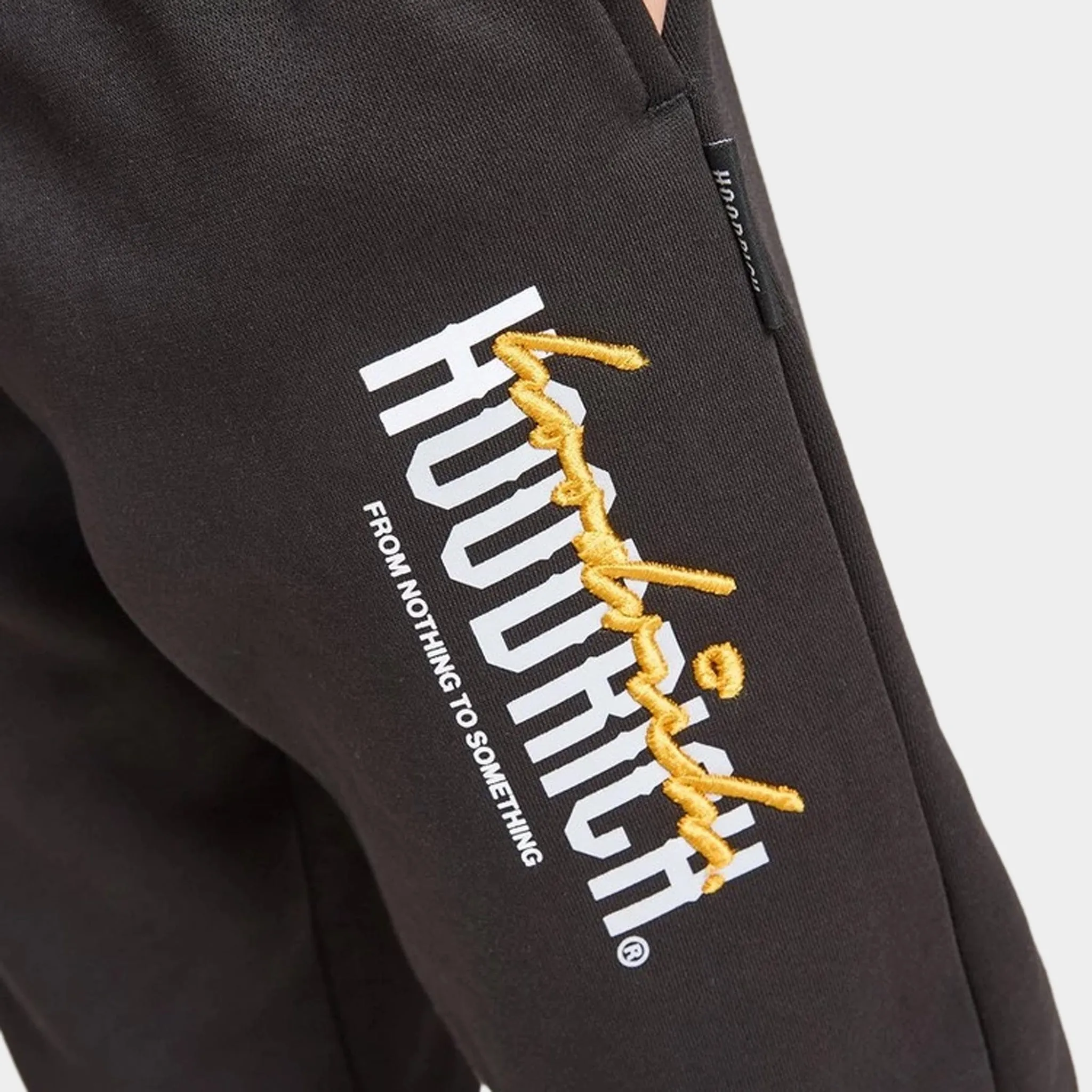 Hoodrich Junior Boys' Certify V2 Joggers  Black / White - Quiet Grey