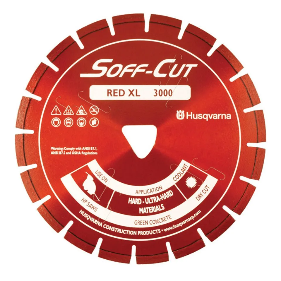 Husqvarna 582827001 - #XL6.5-3000 6-1/2" Red Soff-Cut Blade with Skid Plate