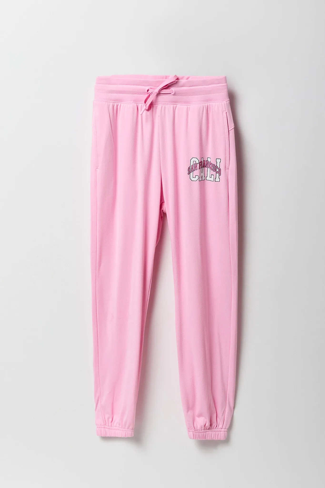 Jogger Active en molleton doux avec imprimé City pour fille