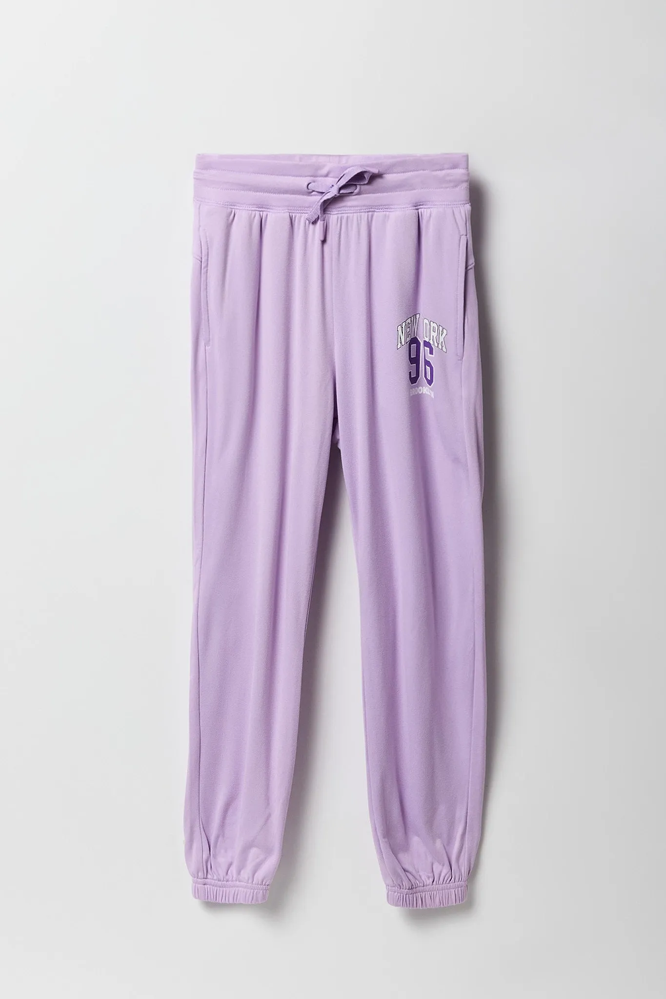 Jogger Active en molleton doux avec imprimé City pour fille