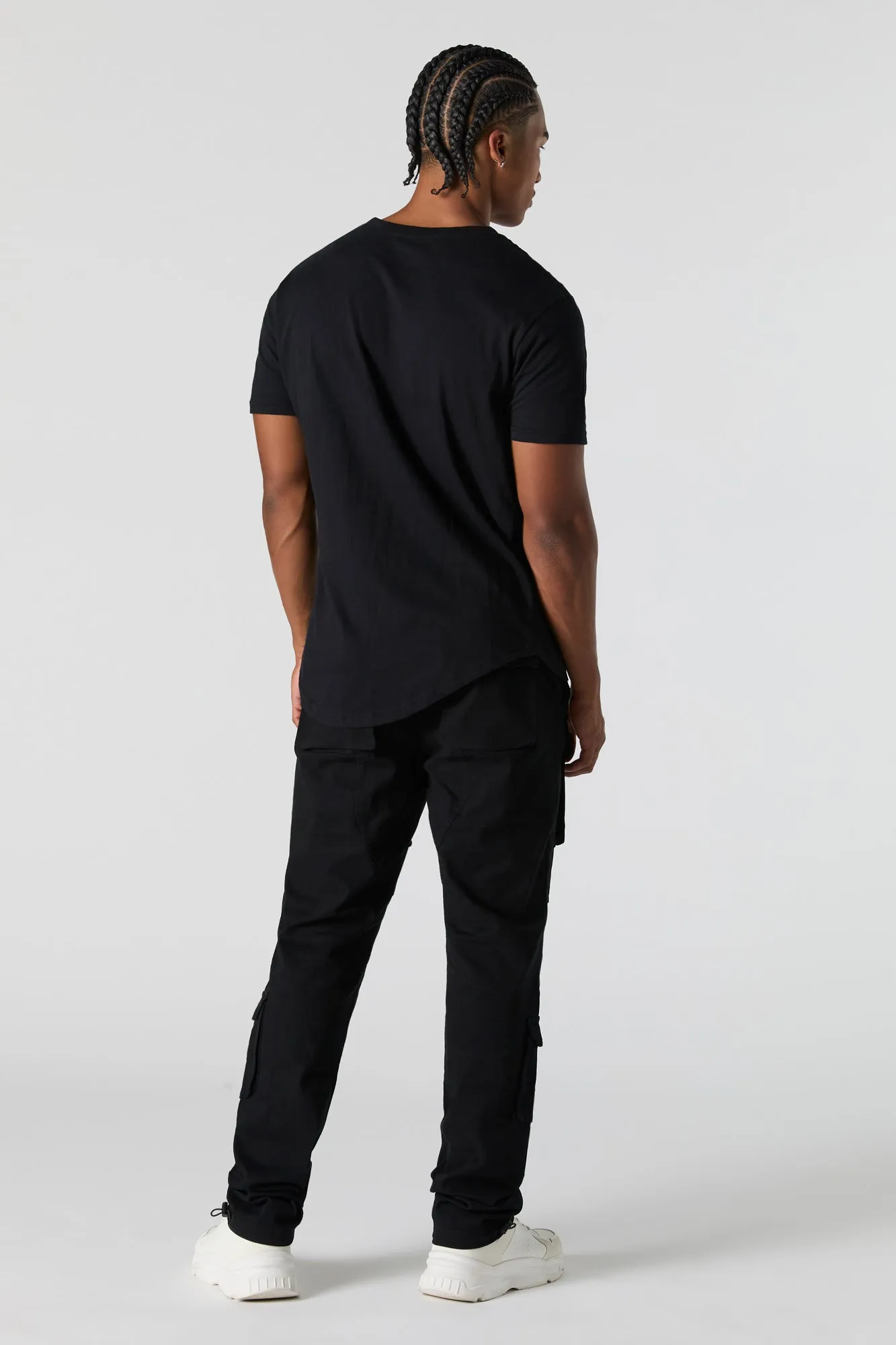 Jogger cargo avec multiples poches et ourlet à barillet