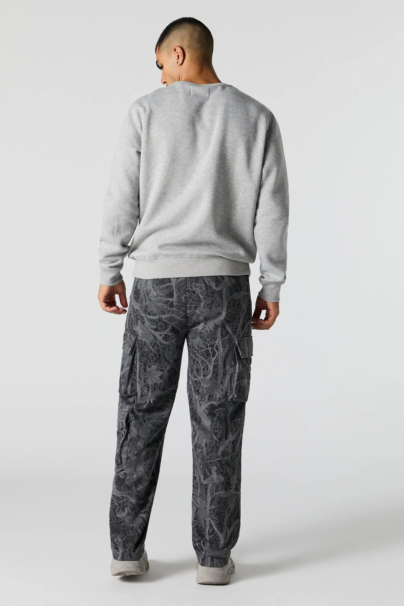 Jogger cargo en molleton avec poches multiples
