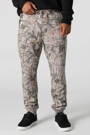 Jogger de style moto en molleton