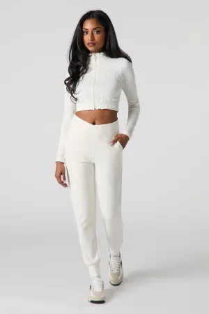 Jogger doux avec bande pliée