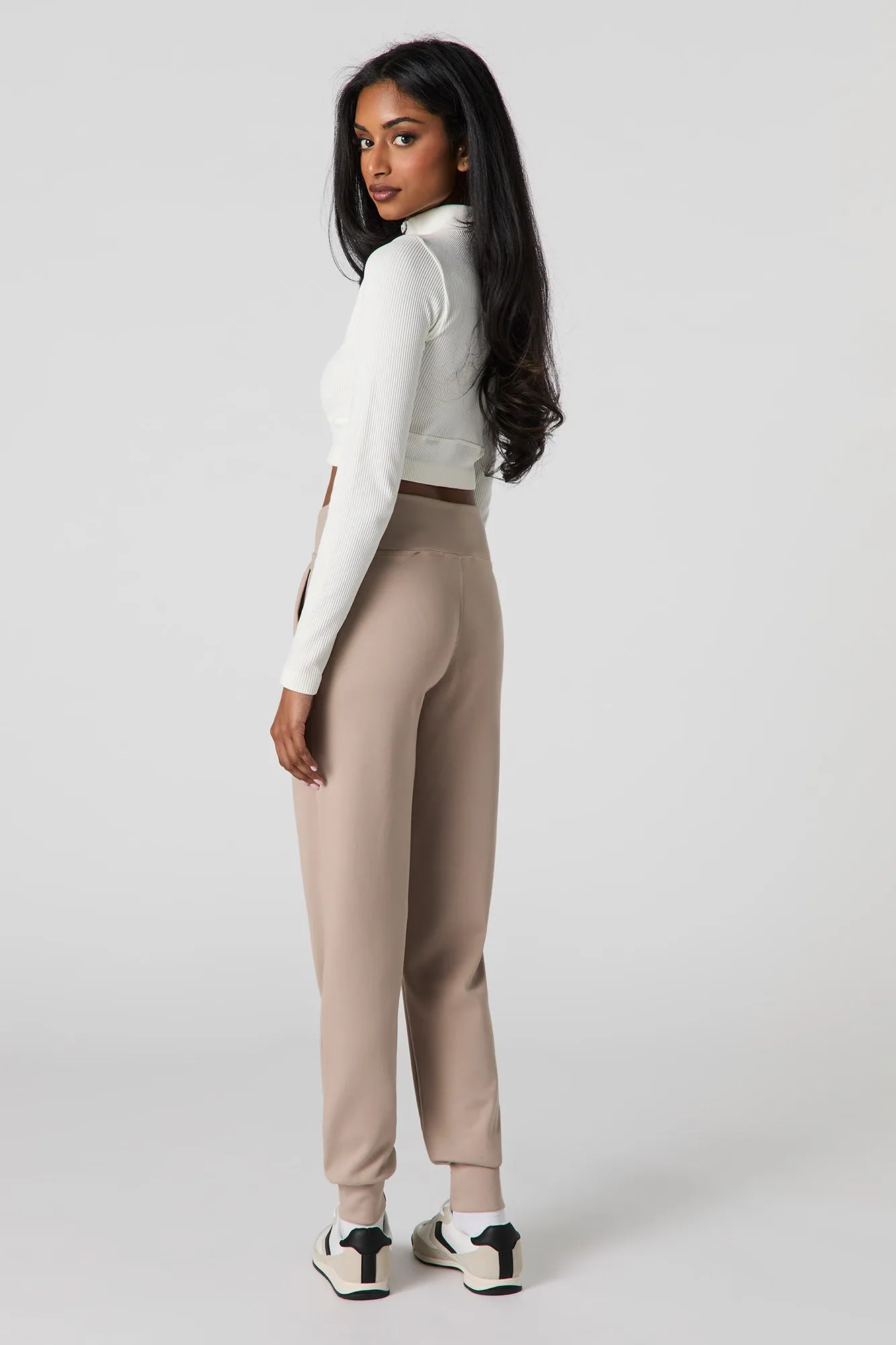 Jogger doux avec bande pliée