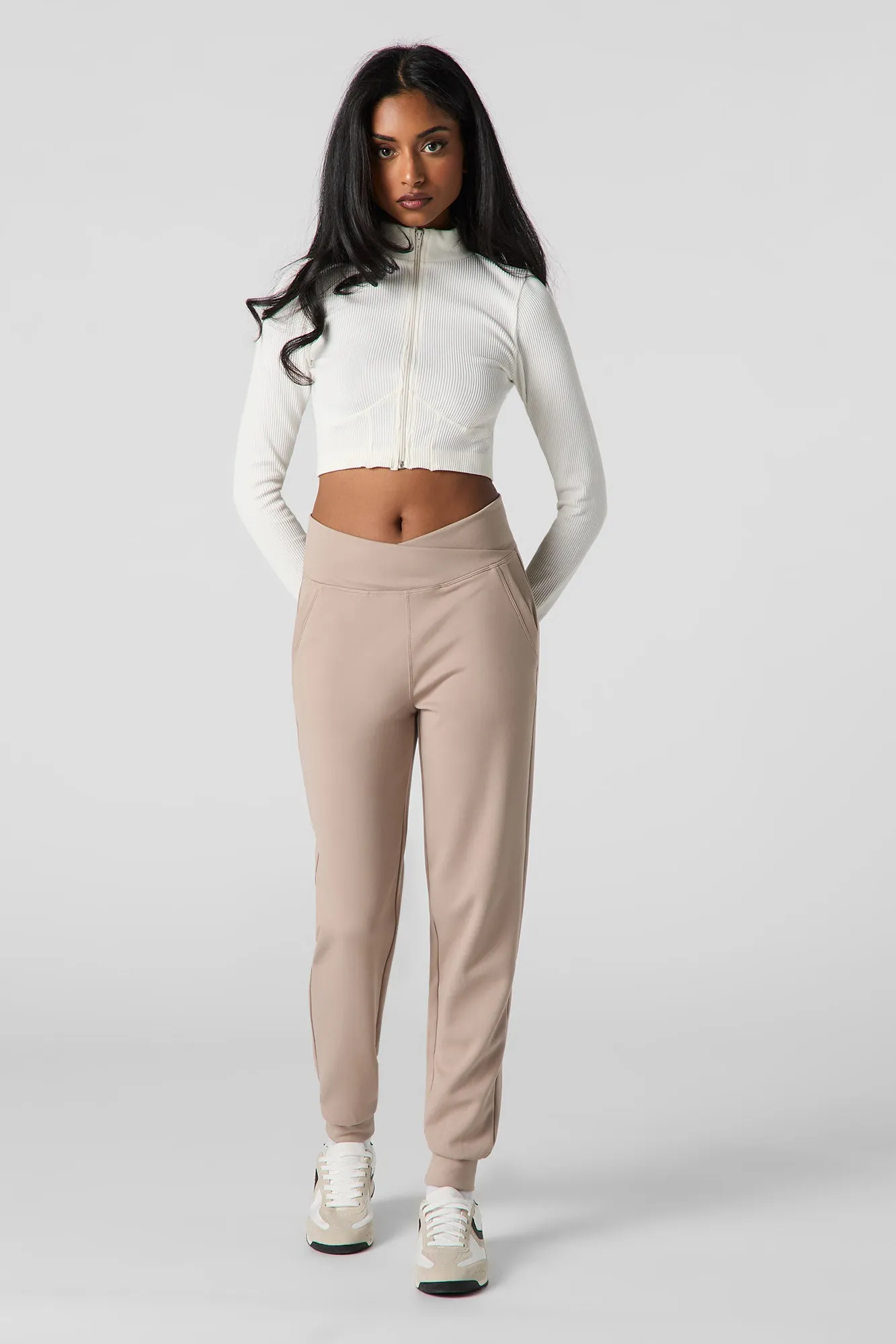 Jogger doux avec bande pliée