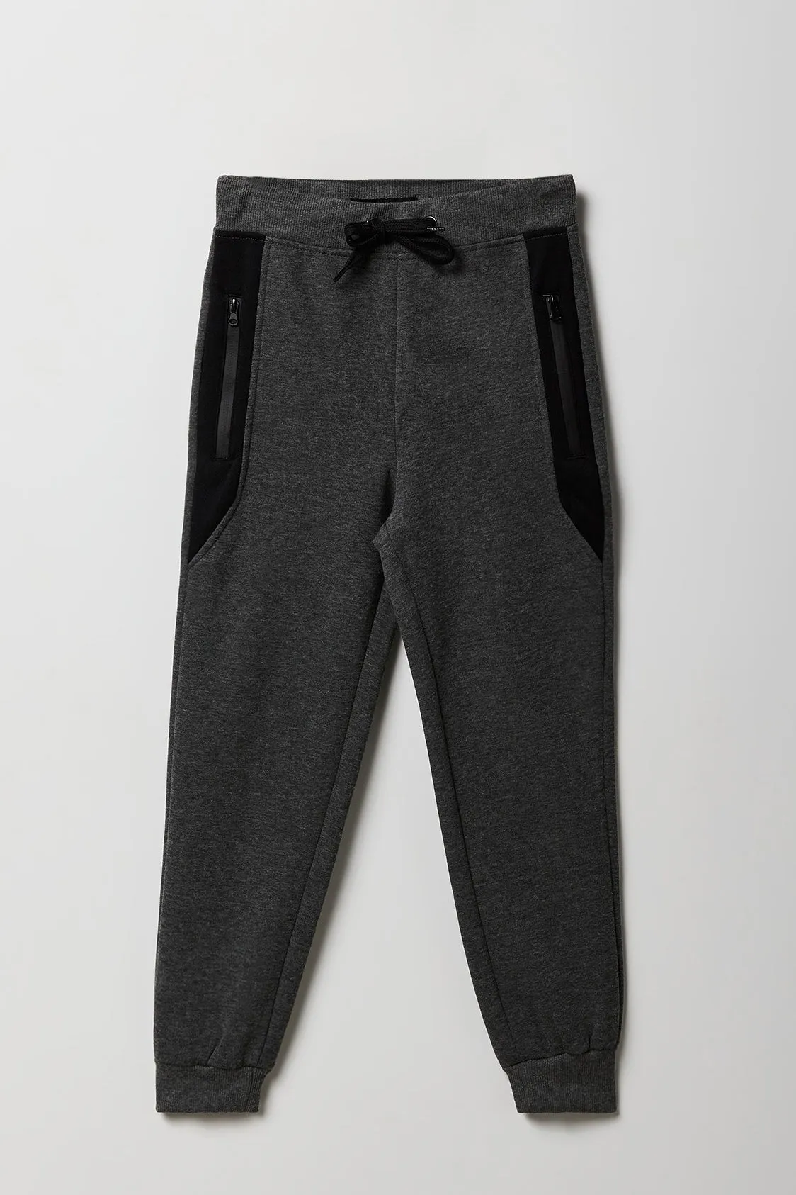 Jogger en molleton avec blocs de couleurs et poches à fermeture à glissière pour enfants