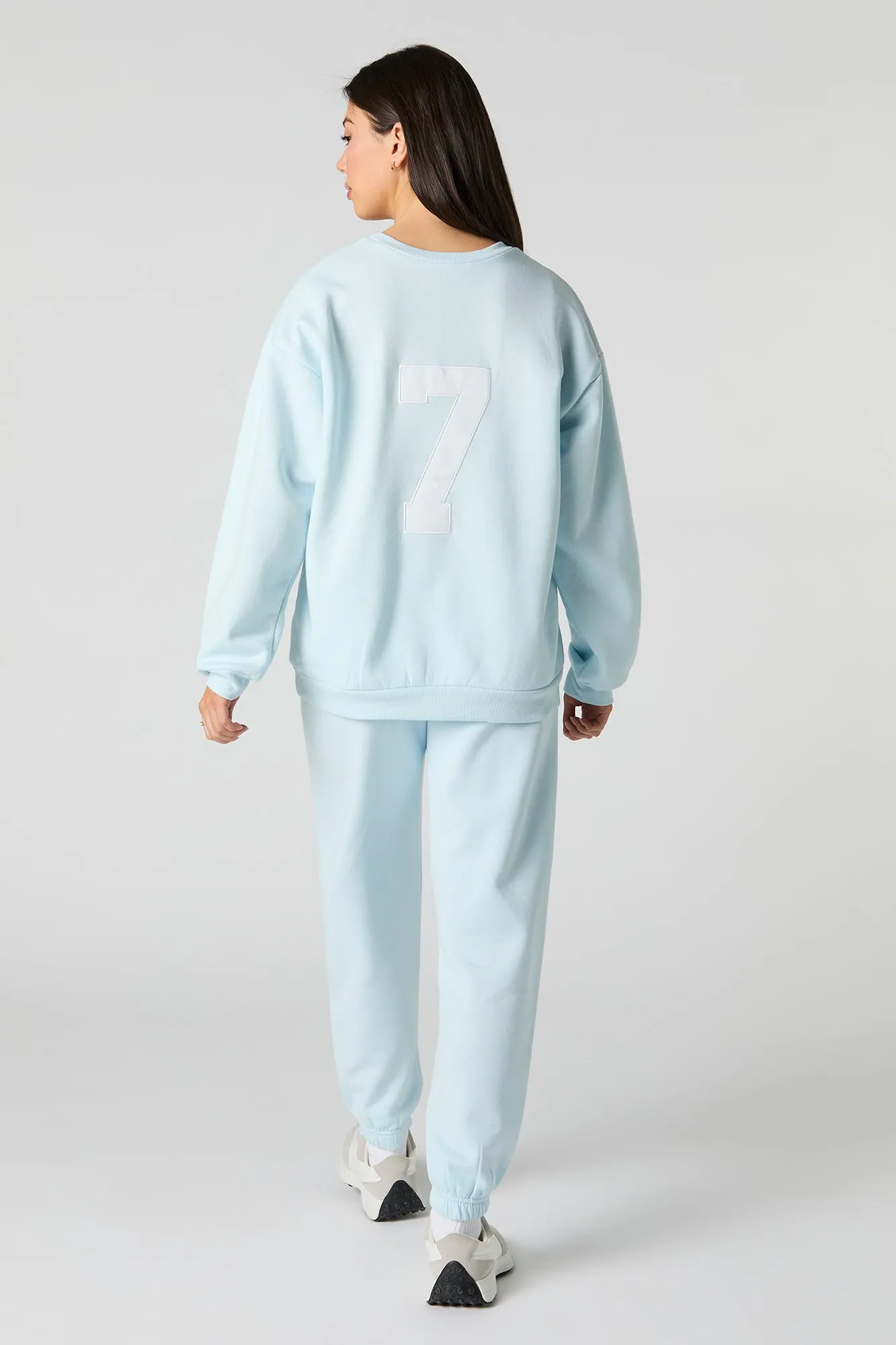 Jogger en molleton avec motif brodé City