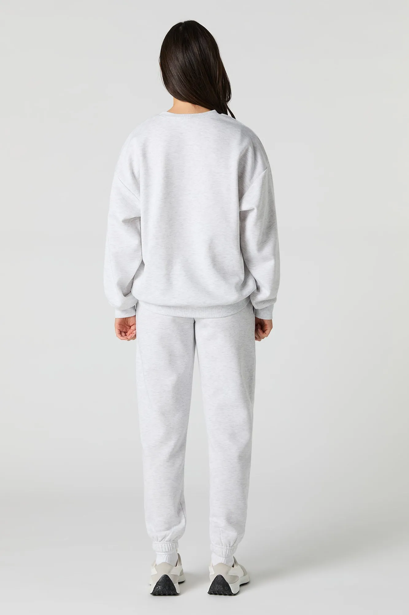 Jogger en molleton avec motif brodé City