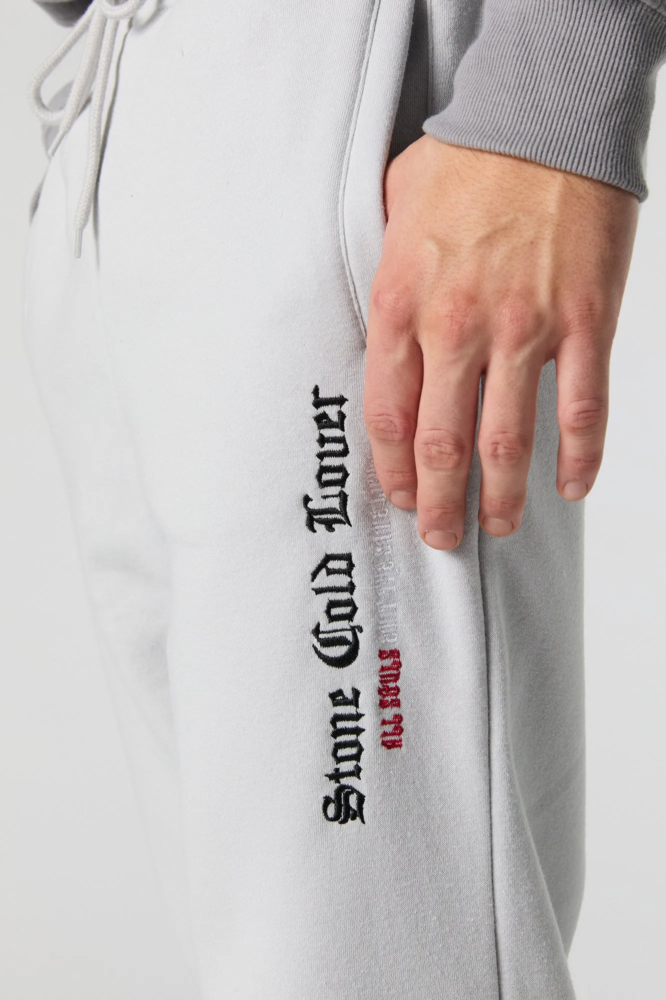 Jogger en molleton avec motif brodé Stone Cold Lover