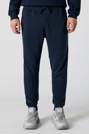 Jogger en molleton avec poches à fermeture à glissière