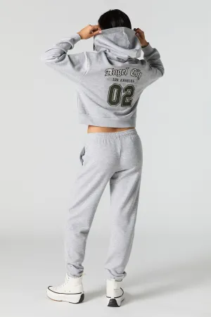 Jogger en molleton avec revers