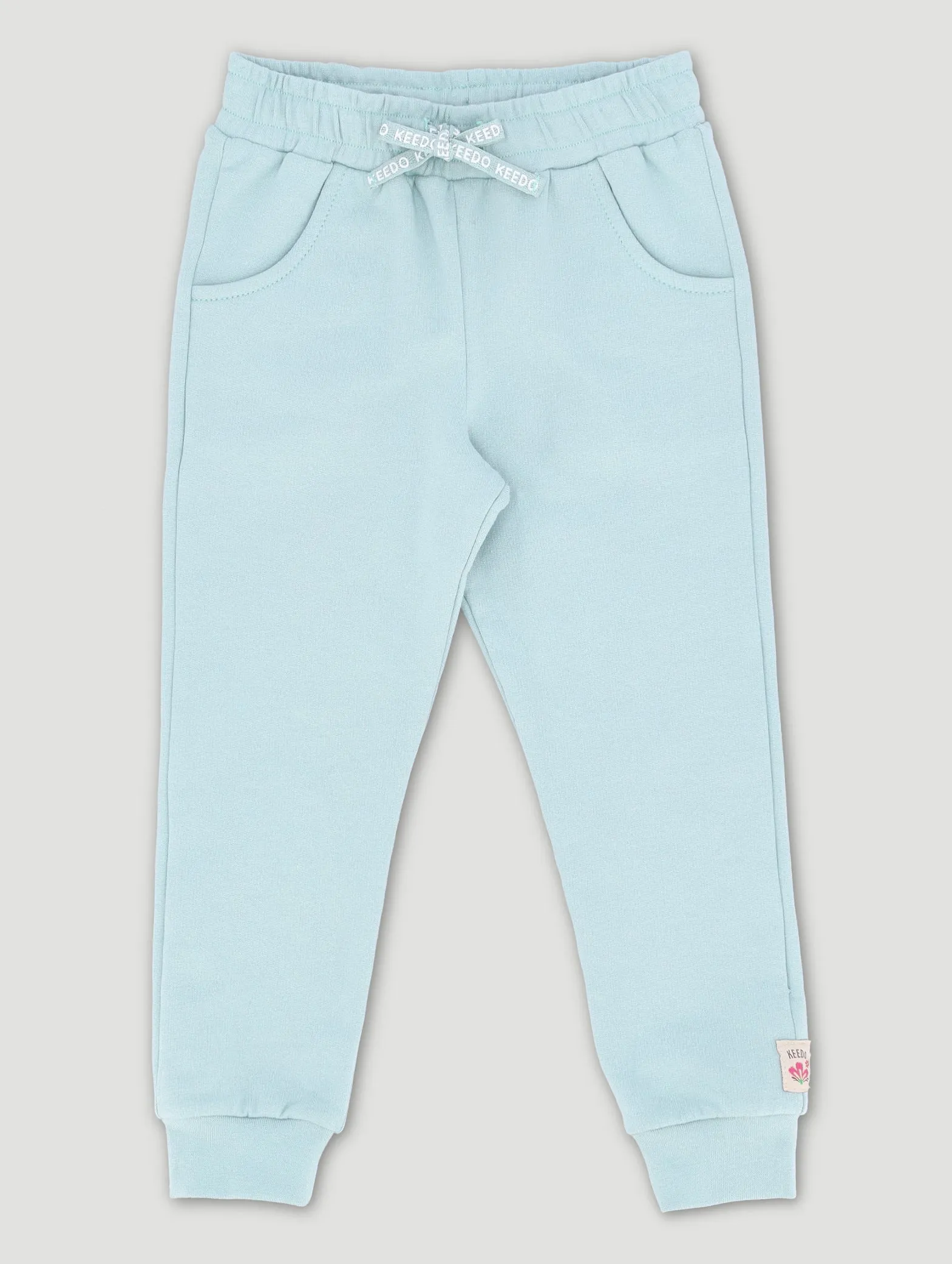 Keedo Girls Mint Logo Jogger