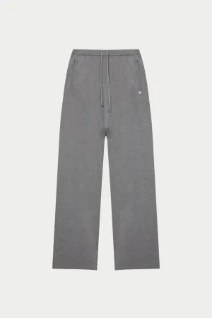 KNITTED RELAXED JOGGERS - GREY MARL
