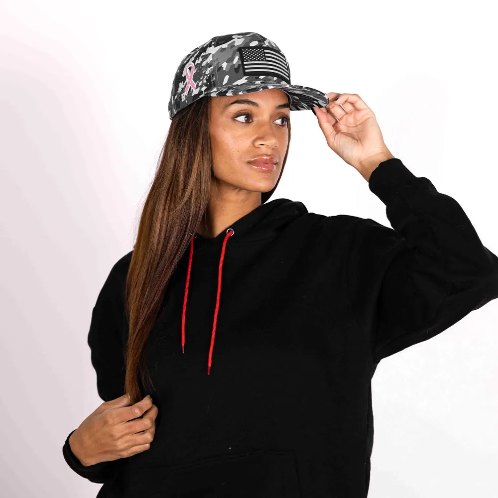Limited Edition Performance Snapback | Pink Battle | Geo-Camo | Grey
