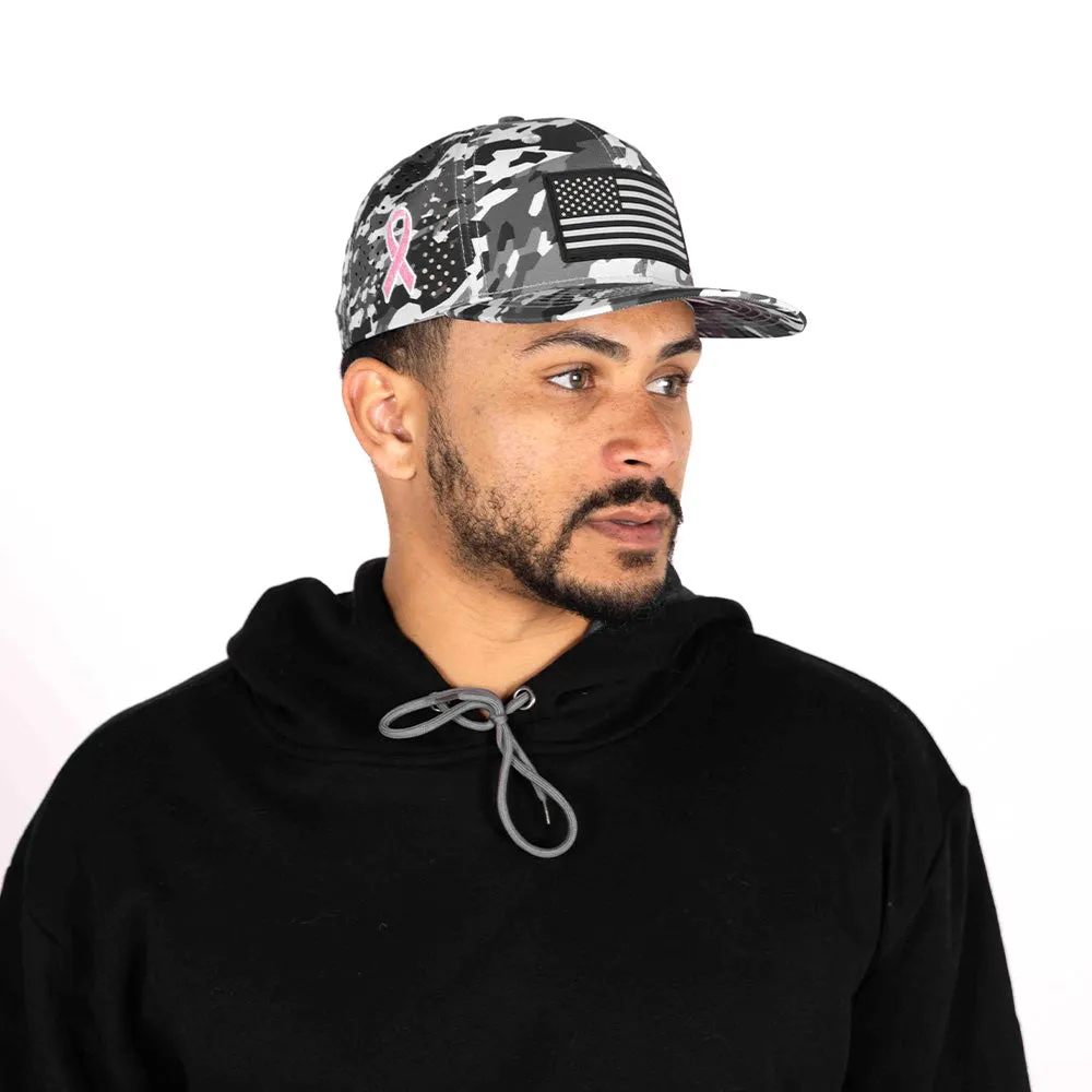 Limited Edition Performance Snapback | Pink Battle | Geo-Camo | Grey