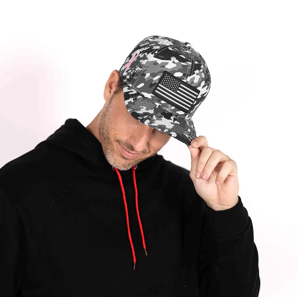 Limited Edition Performance Snapback | Pink Battle | Geo-Camo | Grey