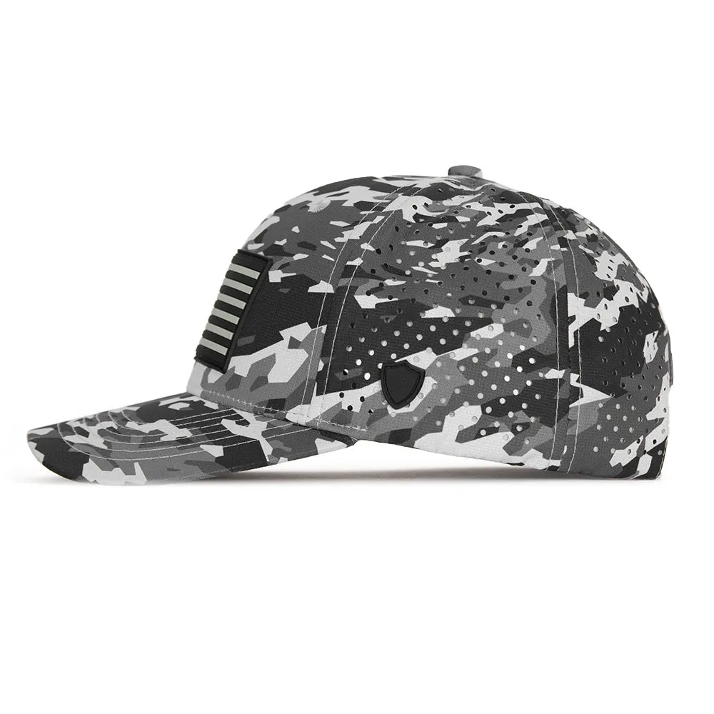 Limited Edition Performance Snapback | Pink Battle | Geo-Camo | Grey