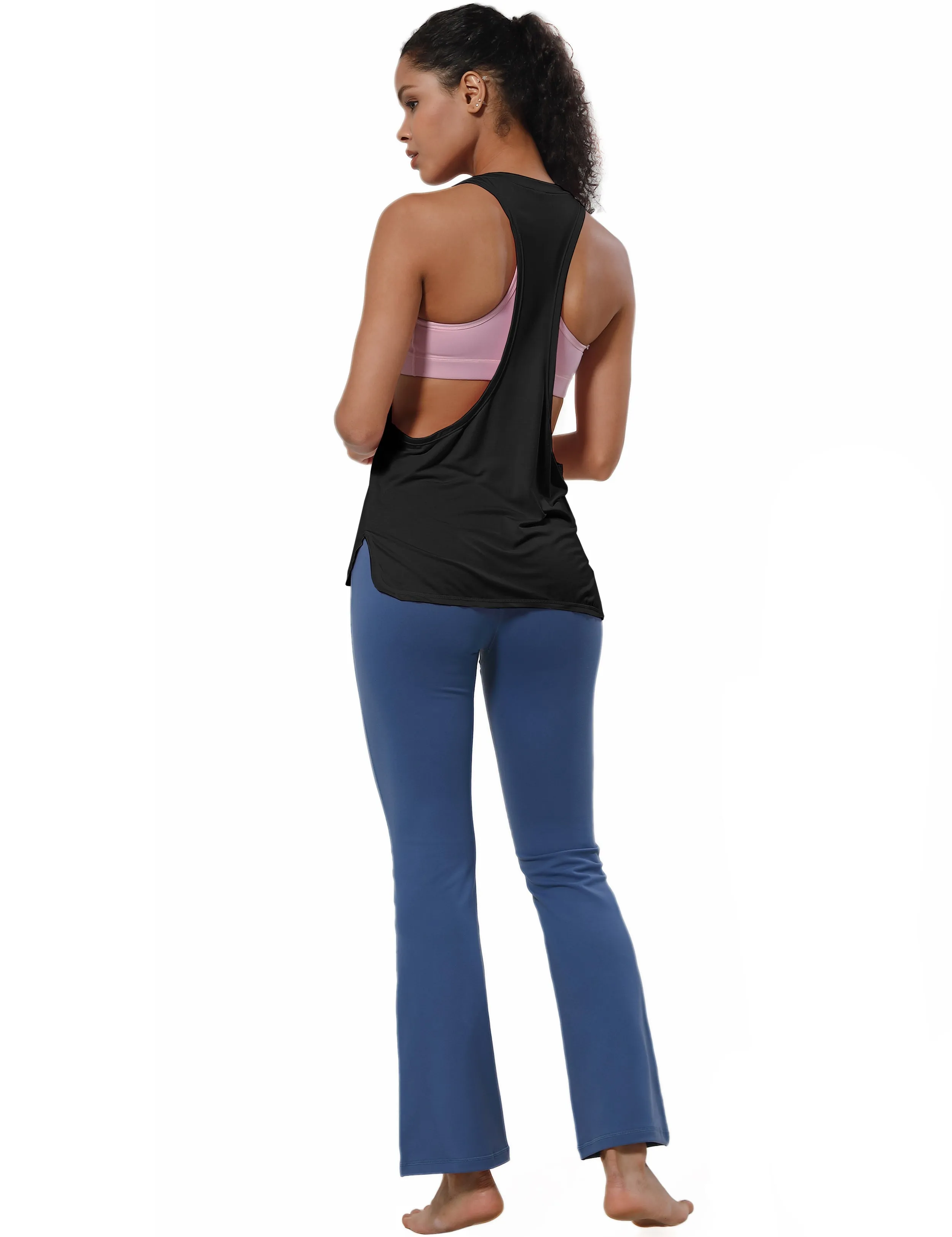 Low Cut Loose Fit Tank Top black ins_Golf