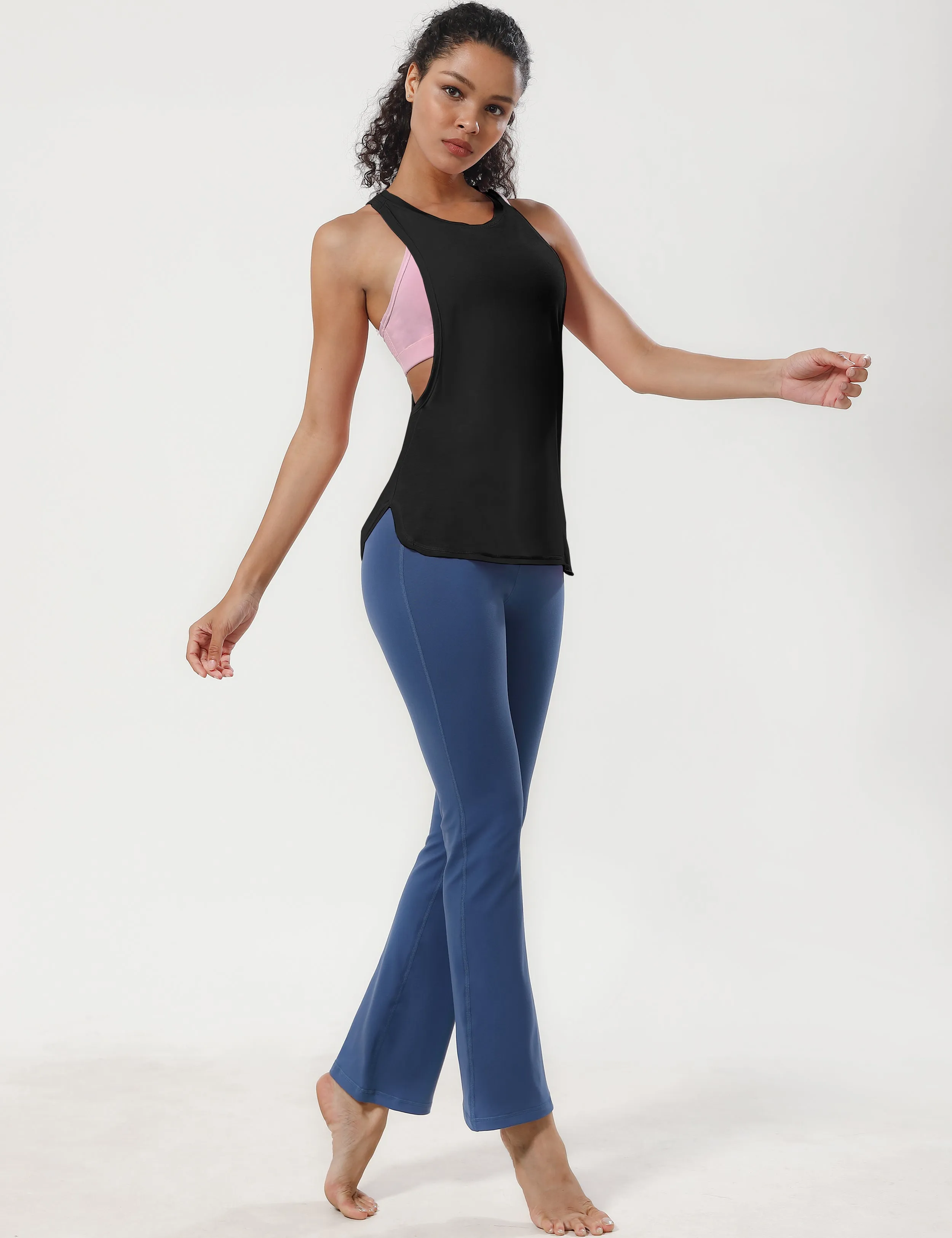 Low Cut Loose Fit Tank Top black_Golf