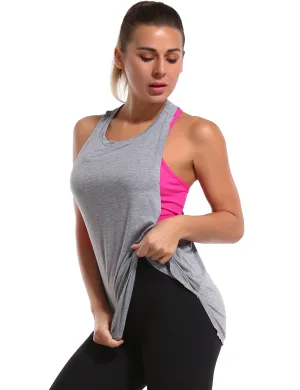 Low Cut Loose Fit Tank Top heathergray_Golf