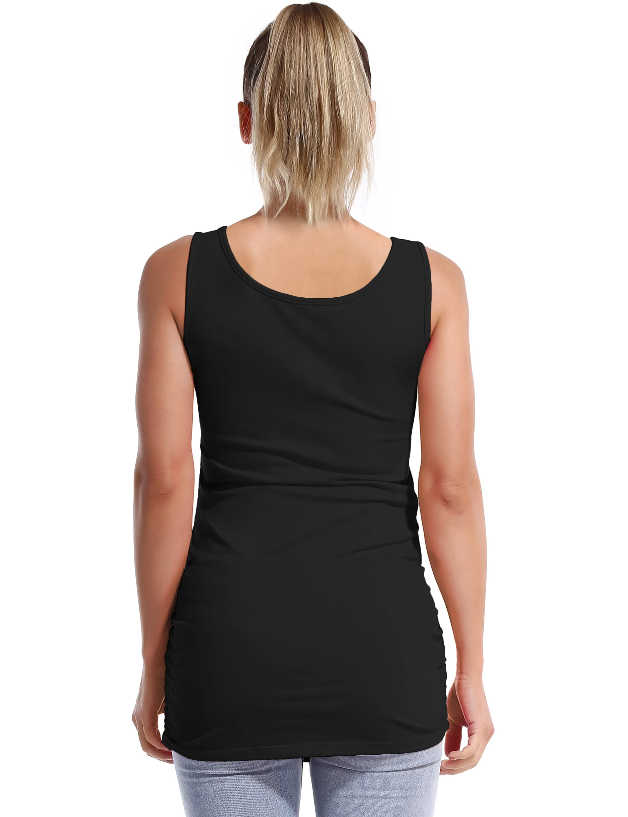 Maternity Side Shirred Tank Top black_Golf