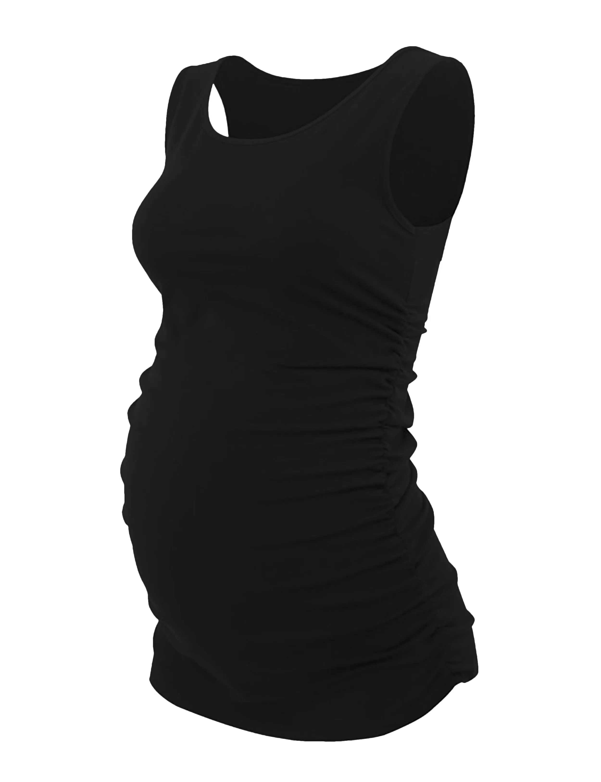 Maternity Side Shirred Tank Top black_Golf