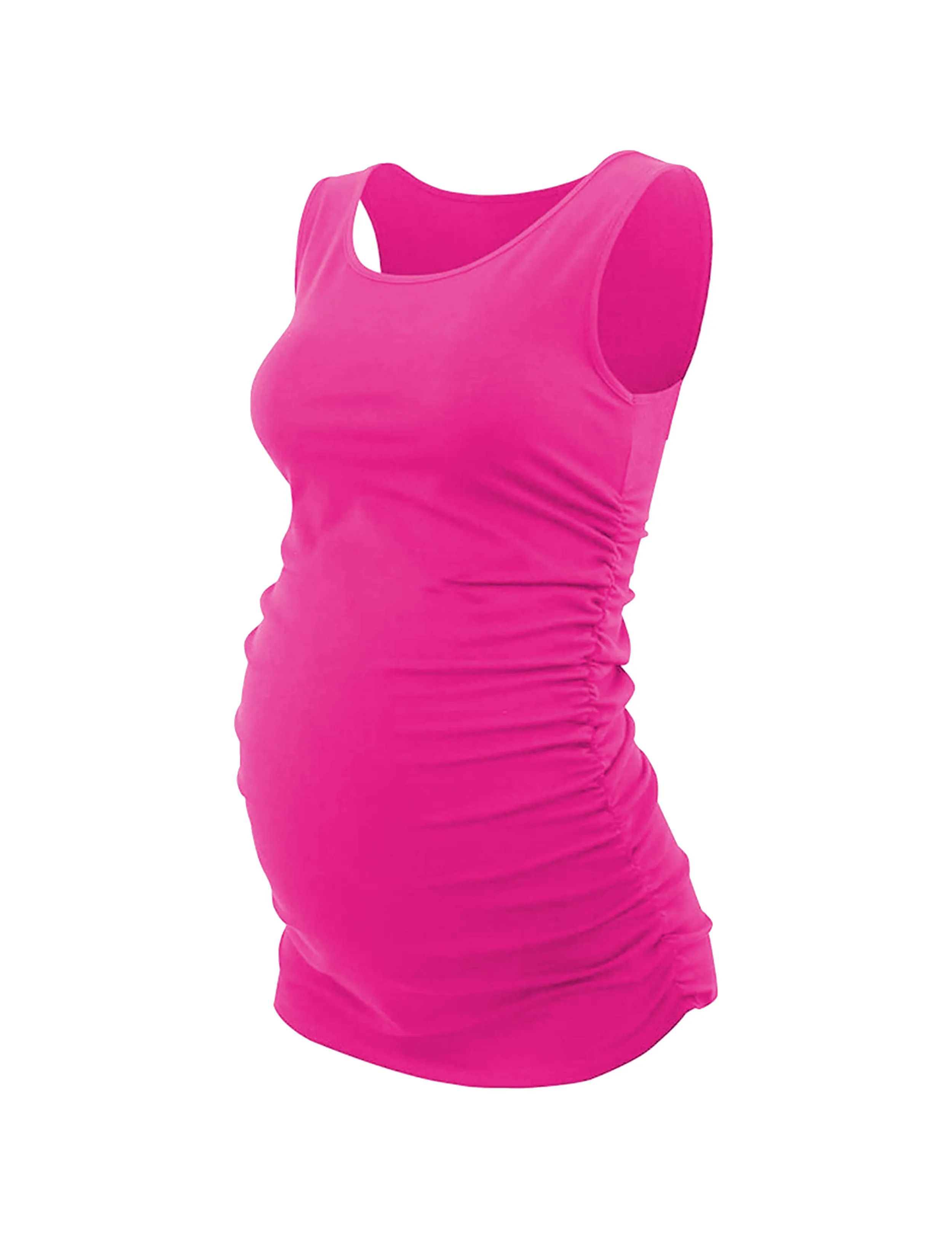 Maternity Side Shirred Tank Top magenta_Golf