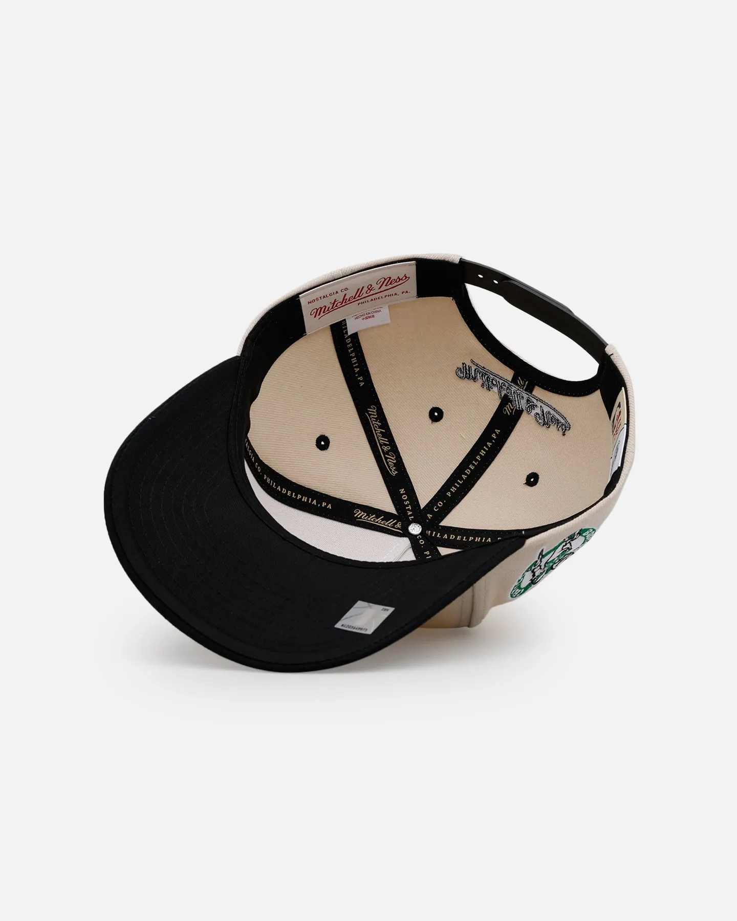 Mitchell & Ness Boston Celtics 'I Love This Game' Pro Pinch Snapback Natural/Black