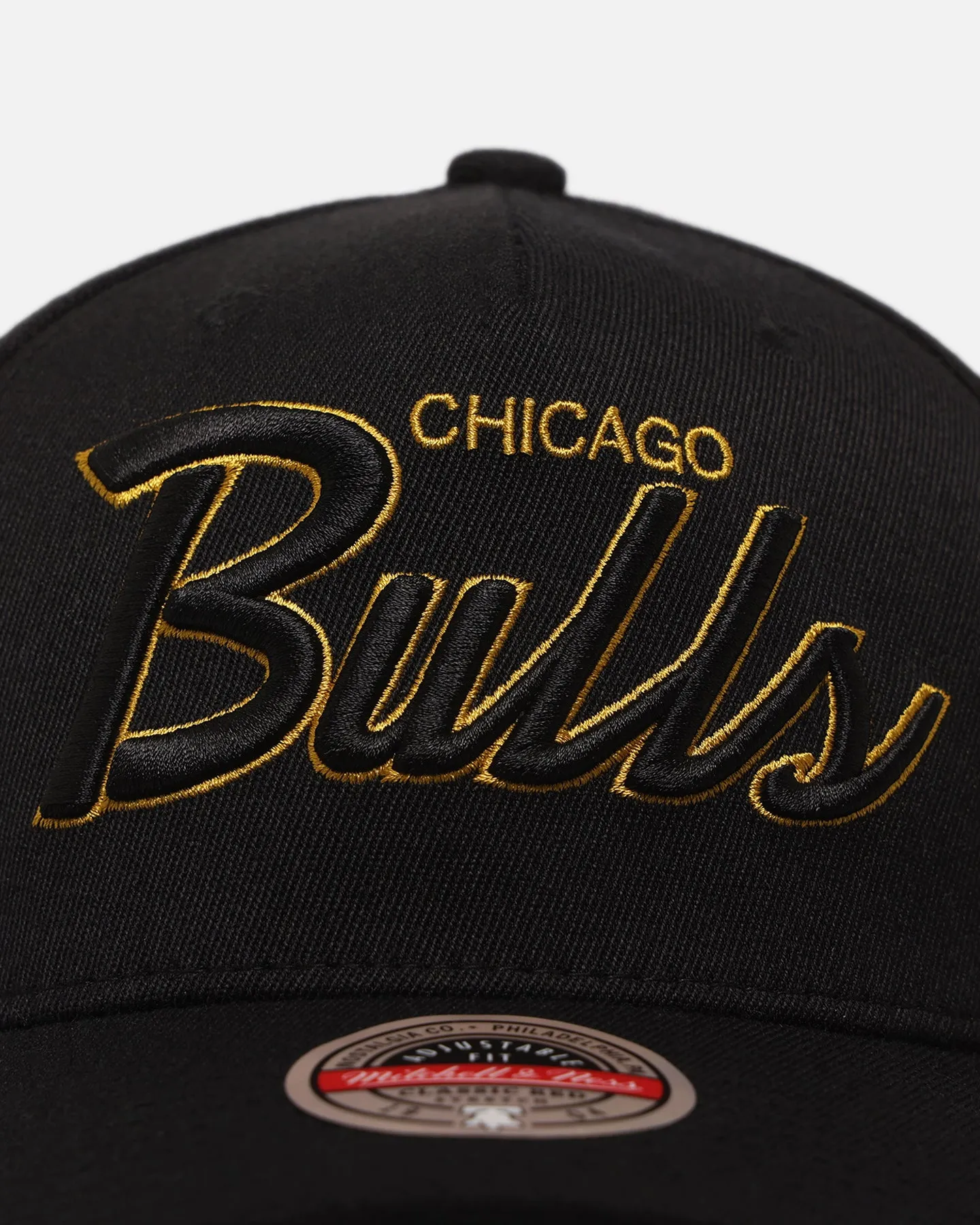 Mitchell & Ness Chicago Bulls 'Team Script' MVP Snapback Black/Gold
