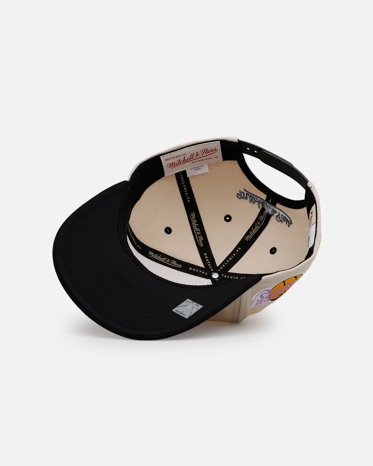 Mitchell & Ness Los Angeles Lakers 'I Love This Game' Pro Pinch Snapback Natural/Black