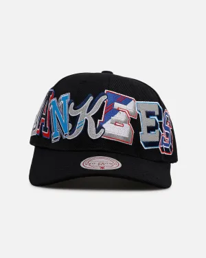 Mitchell & Ness New York Yankees 'Hyper Type' Pro Crown Snapback Black