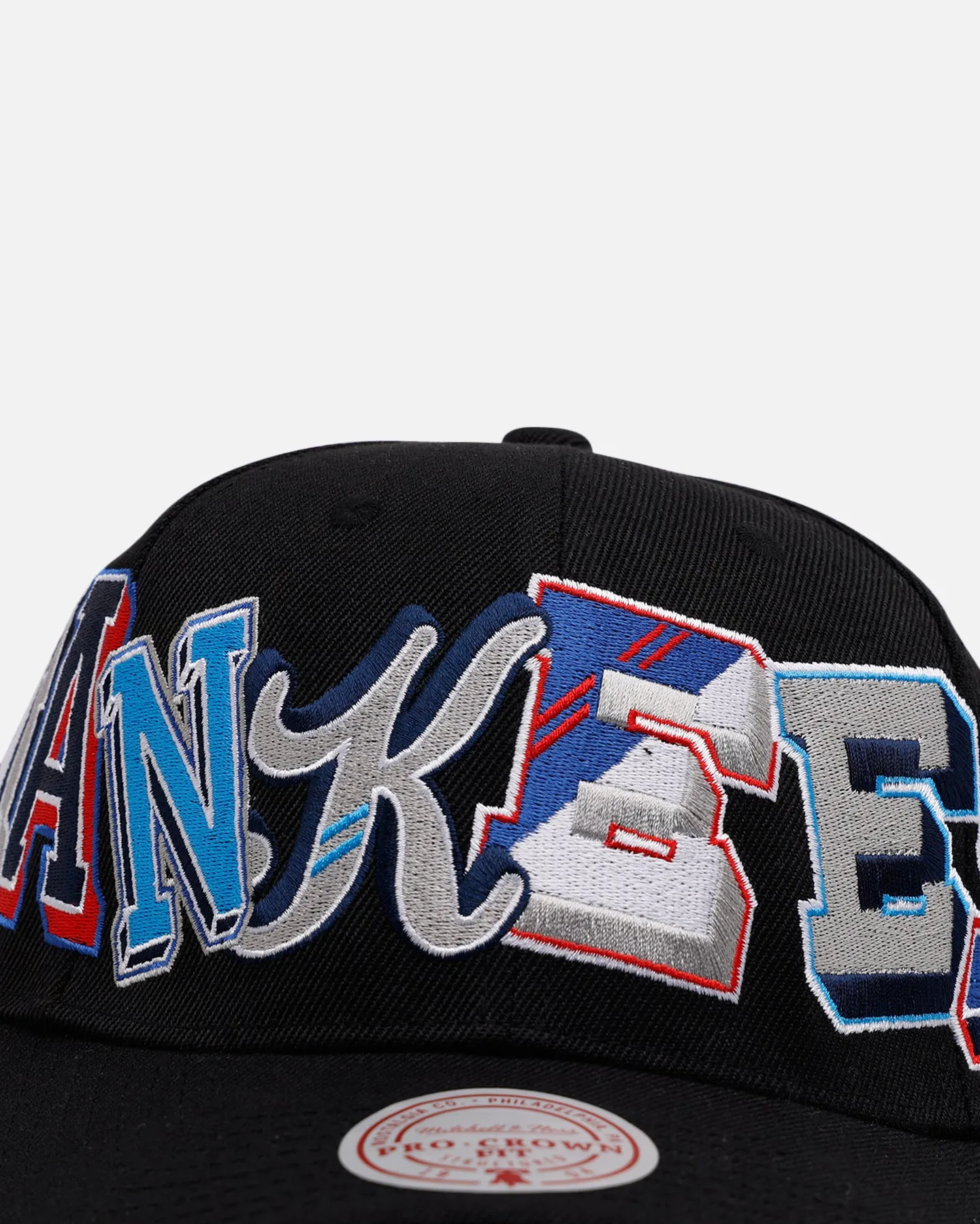 Mitchell & Ness New York Yankees 'Hyper Type' Pro Crown Snapback Black