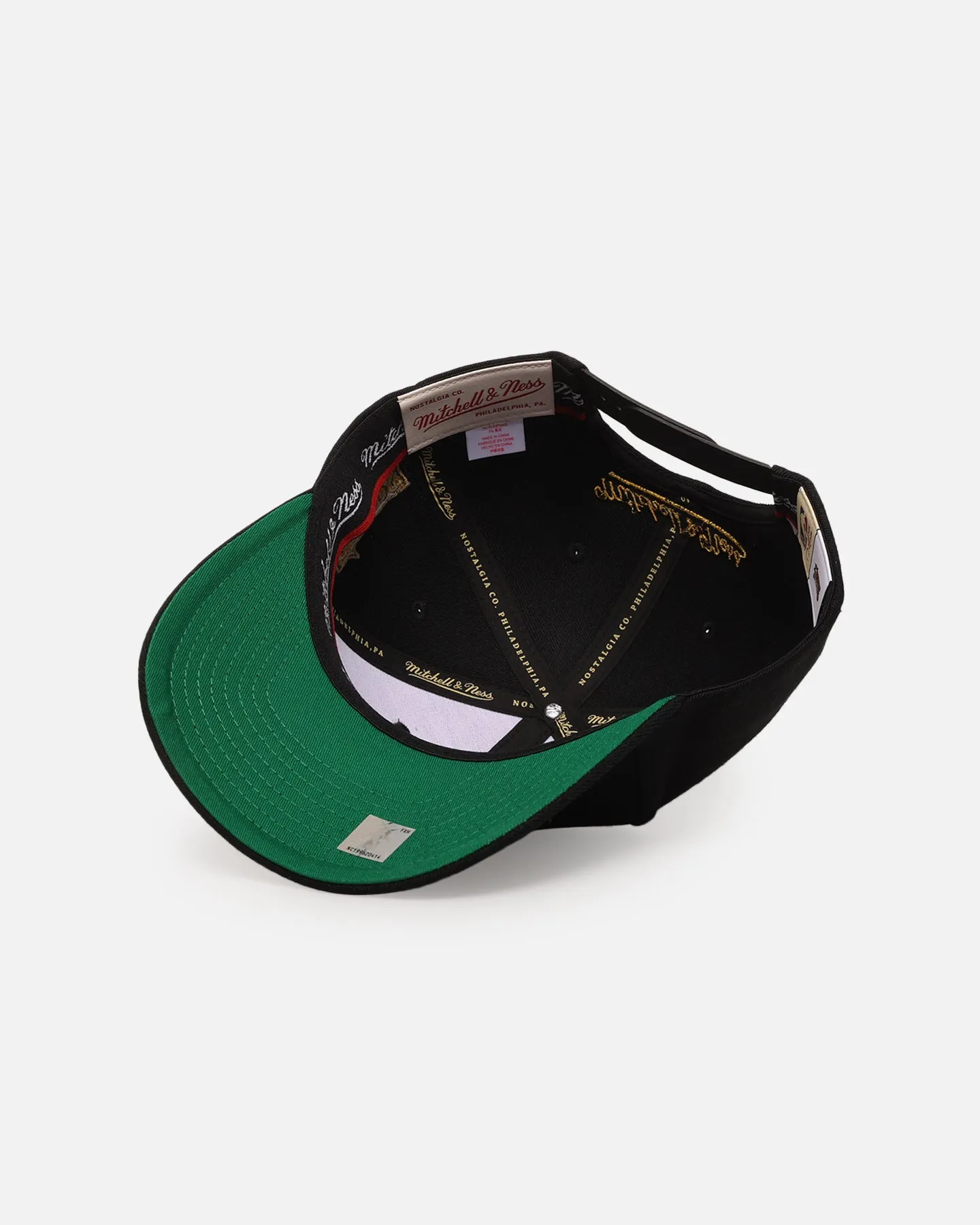 Mitchell & Ness Philadelphia 76ers 'Team Script' MVP Snapback Black/Gold