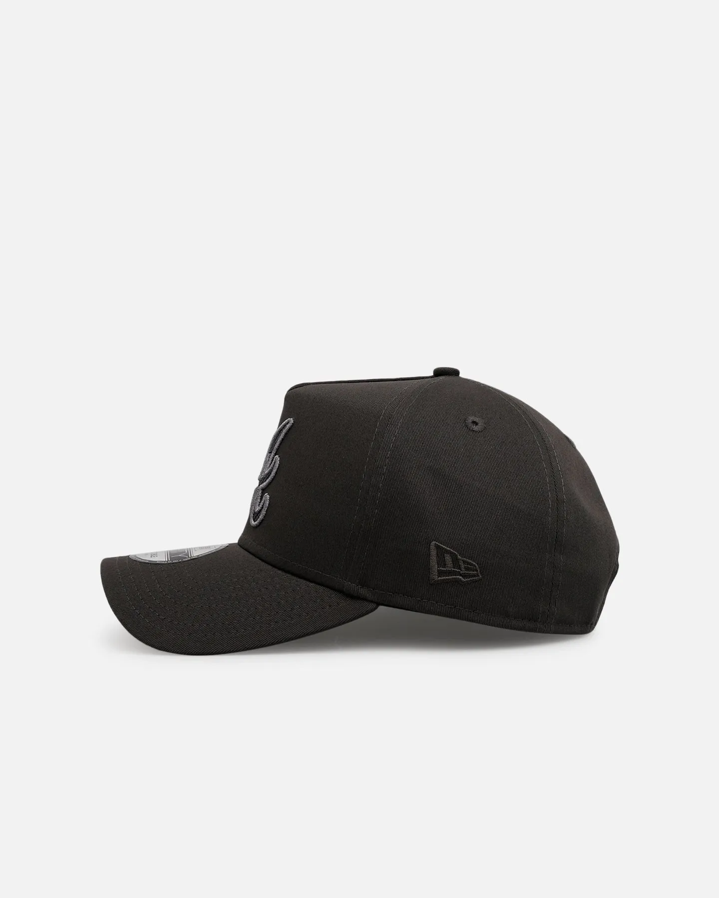 New Era Atlanta Braves 'Carbon Weave' 9FORTY A-Frame Snapback Black