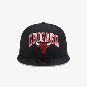 New Era | CHICAGO BULLS NBA PATCH BLACK 9FIFTY SNAPBACK CAP  { BLACK