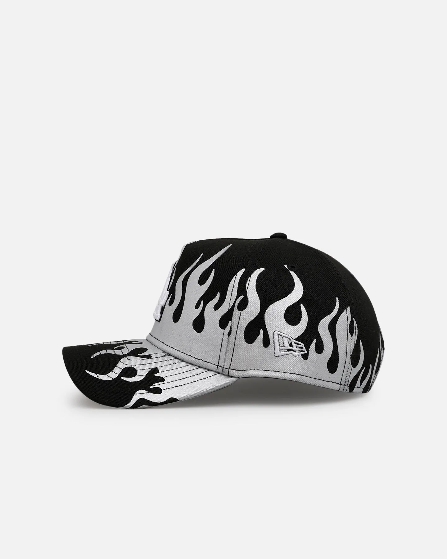 New Era Los Angeles Dodgers 'Metallic Flames' 9FORTY A-Frame Snapback Black/Silver