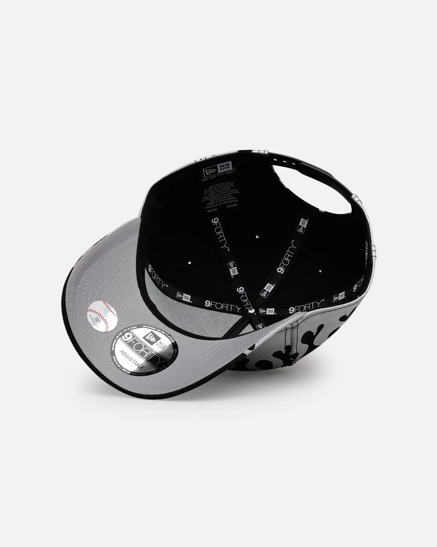 New Era Los Angeles Dodgers 'Metallic Flames' 9FORTY A-Frame Snapback Black/Silver