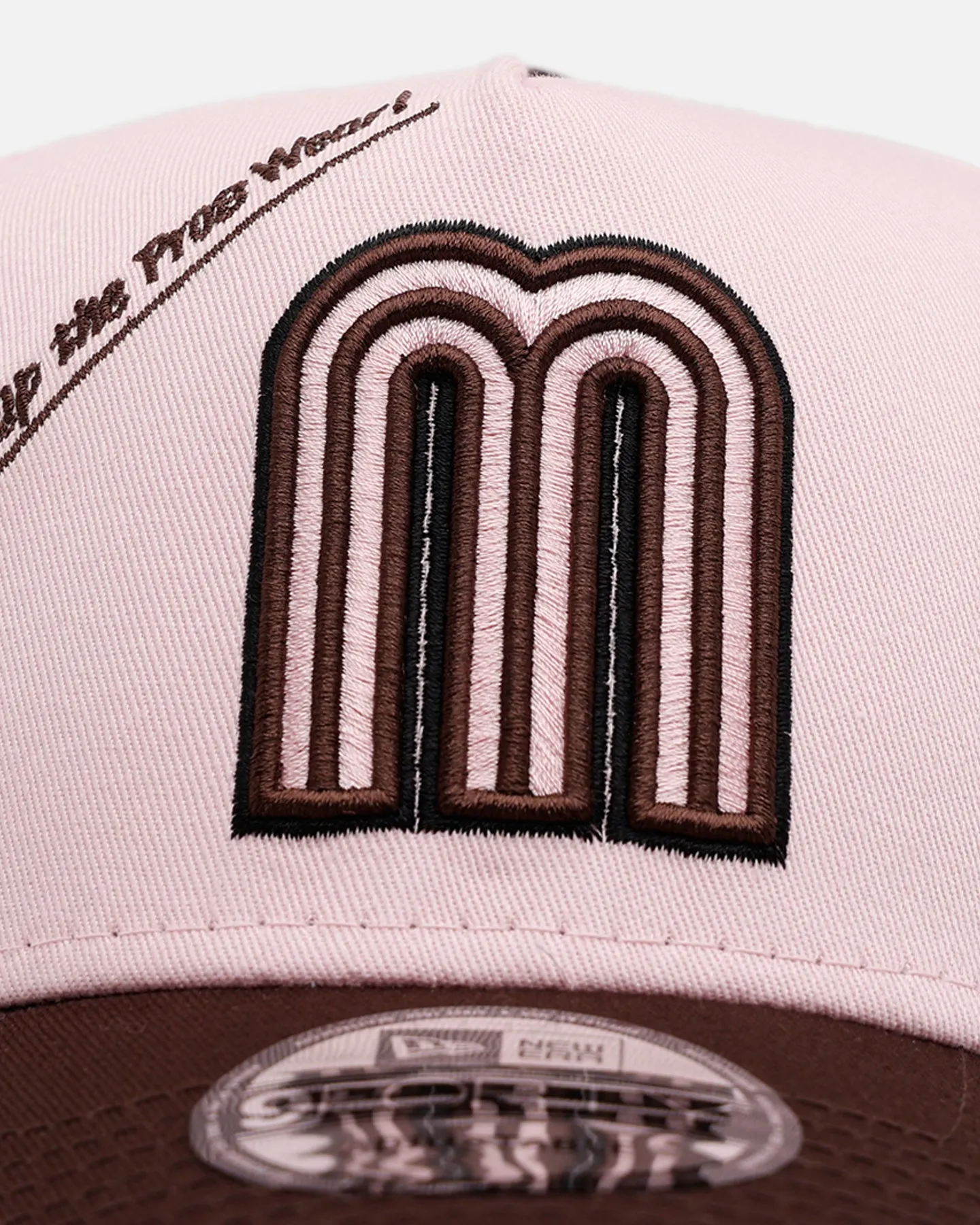 New Era Mexico National Baseball Team 'Mexico Spring Delivery' 9FORTY A-Frame Snapback Pink/Brown