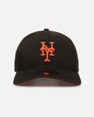 New Era New York Mets 'Sunbleached' 9FORTY A-Frame Snapback Washed Black